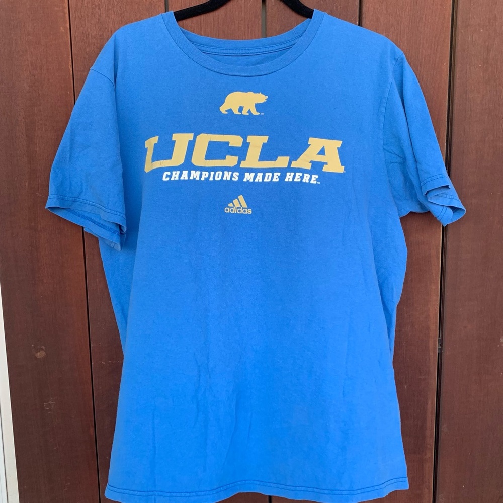 Blue Adidas UCLA Tee Shirt Size Large